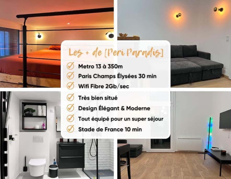 Appartement Indep Cosy Avec Jardin Saint-Denis  Exterior foto